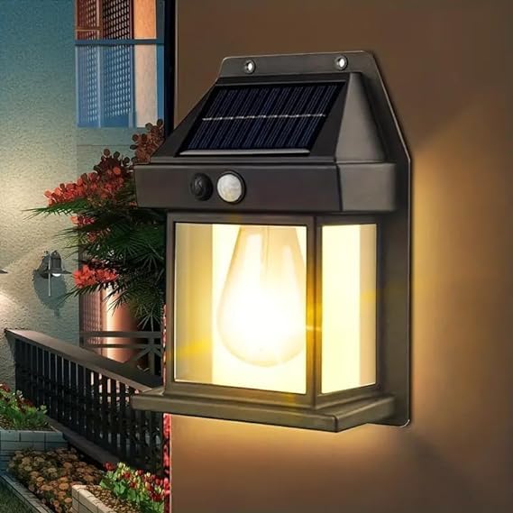 Solar Motion Sensor Wall Light – Waterproof Outdoor LED Garden Lamp with 3 Lighting Modes