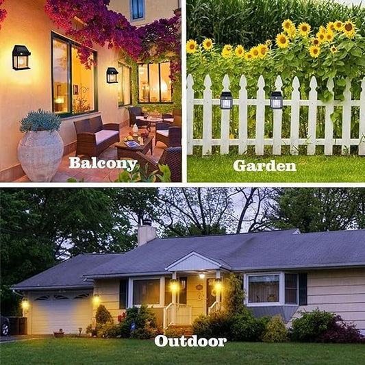 Solar Motion Sensor Wall Light – Waterproof Outdoor LED Garden Lamp with 3 Lighting Modes